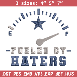 fueled by haters dallas cowboys embroidery design, dallas cowboys embroidery, nfl embroidery, logo sport embroidery.