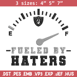 fueled by haters las vegas raiders embroidery design, las vegas raiders embroidery, nfl embroidery, sport embroidery.
