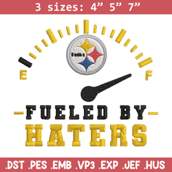 fueled by haters pittsburgh steelers embroidery design, pittsburgh steelers embroidery, nfl embroidery, sport embroidery