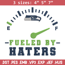 fueled by haters seattle seahawks embroidery design, seattle seahawks embroidery, nfl embroidery, logo sport embroidery.