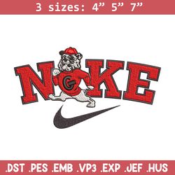 georgia bulldogs embroidery design, sport embroidery, nike design, embroidery file, embroidery shirt, digital download