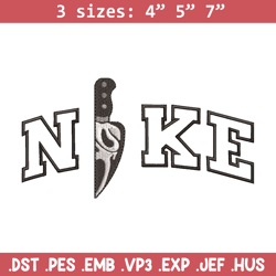 ghostface knife embroidery design, ghostface knife embroidery, nike design, logo shirt, logo shirt, digital download