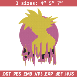 goku circle embroidery design, dragonball embroidery, embroidery file, anime embroidery, anime shirt, digital download