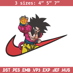 goku x nike embroidery design, dragonball embroidery, embroidery file, nike embroidery, anime shirt, digital download