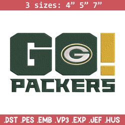 green bay packers go embroidery design, packers embroidery, nfl embroidery, logo sport embroidery, embroidery design.