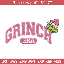 grinch era embroidery design, grinch embroidery, chrismas design, embroidery shirt, embroidery file, digital download
