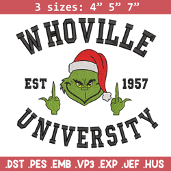 grinch est1957 embroidery design, grinch embroidery, chrismas design, embroidery file,embroidery shirt, digital download