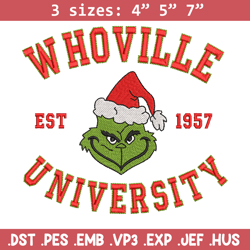 grinch est1957 embroidery design, grinch embroidery, chrismas design, embroidery shirt, embroidery file,digital download