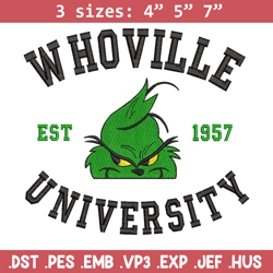 grinch est1957 embroidery design,grinch embroidery, chrismas design, embroidery file, embroidery shirt, digital download
