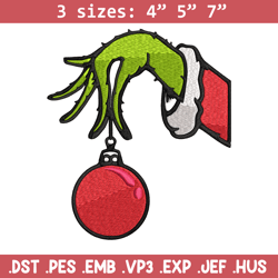grinch hand stock illustrations embroidery design, grinch embroidery, embroidery file, grinch design, instant download.