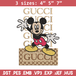 gucci mickey mouse embroidery design, gucci embroidery, disney design, embroidery file, cartoon shirt, digital download.