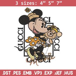 gucci minnie mouse embroidery design, gucci embroidery, disney design, embroidery file, cartoon shirt, instant download.