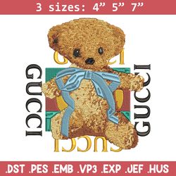 gucci x bear embroidery design, gucci embroidery, embroidery file, anime embroidery, anime shirt, digital download