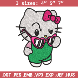 hallokitty embroidery design, hallokitty embroidery, embroidery file, cartoon design, logo shirt, digital download.