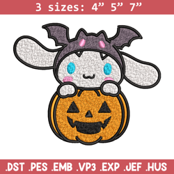 halloween cinnamoroll embroidery design, hello kitty embroidery, cartoon design, embroidery file, digital download.