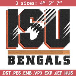 idaho state bengals embroidery design, bengals embroidery, nfl embroidery, logo sport embroidery, embroidery design.