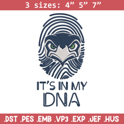 it's in my dna seattle seahawks embroidery design, seattle seahawks embroidery, nfl embroidery, logo sport embroidery.