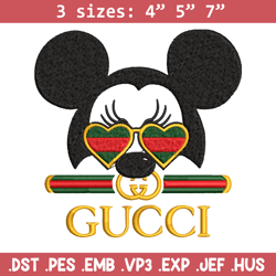 mickey head gucci embroidery design, gucci embroidery, brand embroidery, logo shirt, embroidery file, digital download