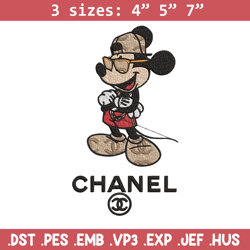 mickey man chanel embroidery design, chanel embroidery, brand embroidery, embroidery file, logo shirt,digital download