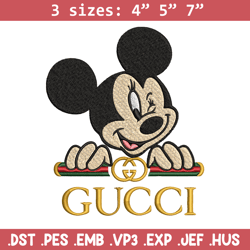 mickey mouse gucci embroidery design, gucci embroidery, embroidery file, brand embroidery, logo shirt, digital download