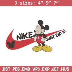 mickey nike embroidery design, mickey embroidery, embroidery file, nike embroidery, anime shirt, digital download