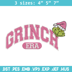 grinch era embroidery design, grinch embroidery, chrismas design, embroidery shirt, embroidery file, digital download