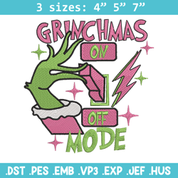 grinchmas mode embroidery design, grinch embroidery, chrismas design, embroidery shirt, embroidery file,digital download