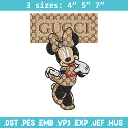 gucci minnie embroidery design, gucci minnie embroidery, disney design, embroidery file, cartoon shirt, digital download