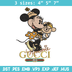 gucci minnie mouse embroidery design, gucci embroidery, disney design, embroidery file, cartoon shirt, digital download.