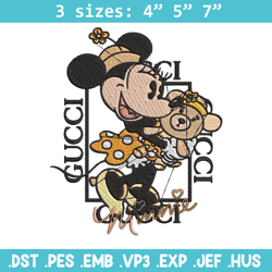 gucci minnie mouse embroidery design, gucci embroidery, disney design, embroidery file, cartoon shirt, instant download.