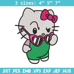 hallokitty embroidery design, hallokitty embroidery, embroidery file, cartoon design, logo shirt, digital download.