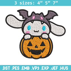 halloween cinnamoroll embroidery design, hello kitty embroidery, cartoon design, embroidery file, digital download.