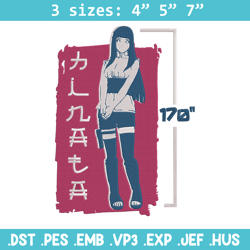 Hinata poster Embroidery Design, Naruto Embroidery, Embroidery File, Anime Embroidery,Anime shirt, Digital download