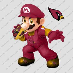 arizona cardinals super mario png, arizona cardinals svg, super mario svg, arizona cardinals logo transparent