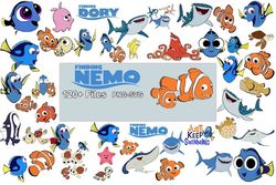 nemo layered svg, finding svg, nemo png, dory svg, nemo clipart for cricut, instant digital download