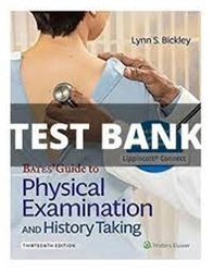 test bank pdf bates' guide to physical examination and history taking