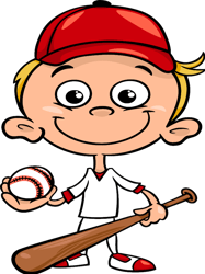 boy baseball player cartoon 2022