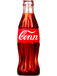 conn coke bottle print