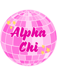 alpha chi omega sorority disco ball