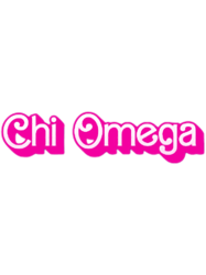 chi omega barbie text