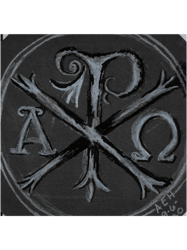 chi rho with alpha and omega