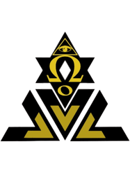 omega geometric eye symbol