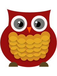 red and gold hootie owl