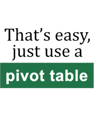 just use a pivot table