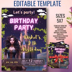 digital birthday invitation