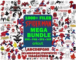 1000 spiderman svg, spiderman png files, spider man svg bundle, spidey svg, baby spiderman vector, instant download