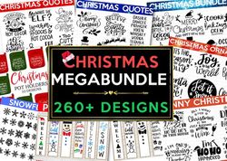 christmas mega bundle, 260 designs, heather roberts art bundle, christmas svg, winter svg, holidays svg, cut files cr