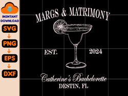 bachelorette party svg, margs and matrimony personalized the bach club svg, luxury bachelorette svg