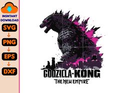 godzilla x kong the new empire 2024 svg, godzilla x kong svg, godzilla movie svg, godzilla movie 2024 svg