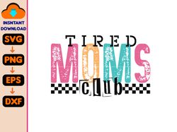 tired mama club sarcastic mom svg, sleeve svg, funny mom caffeine and chaos sassy mom svg, snarky svg, funny motherhood